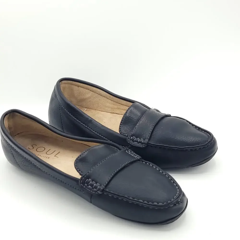 SOUL Naturalizer Seven Loafer Black womens size 8.5